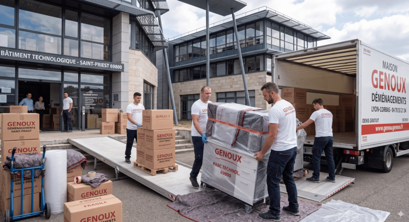 Déménagement d'Entreprise à Lyon : Déménageur professionnel au Parc Technologique de St Priest 69800
