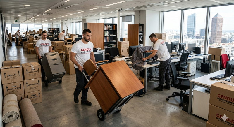 Transfert d'Entreprise à Lyon Part-Dieu avec un déménageur professionnel à petit prix