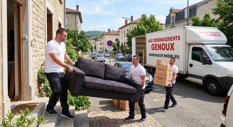 Aux Déménagements Genoux : Protection et transport de vos biens dans le Rhône (69)