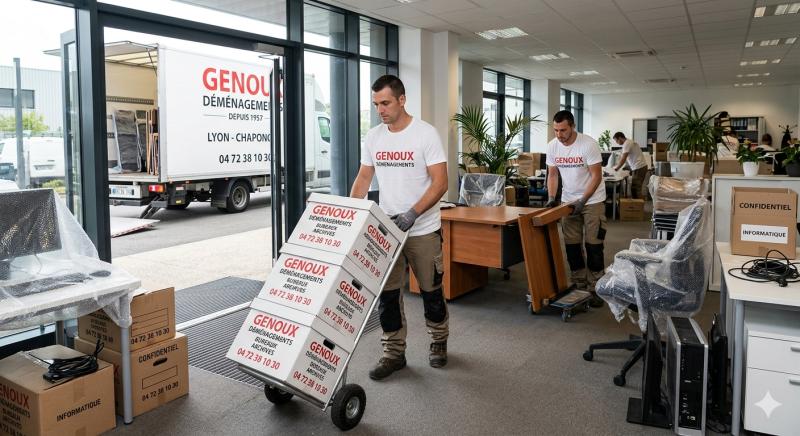 Déménagement d'Entreprise Lyon Sud-Ouest Chaponost