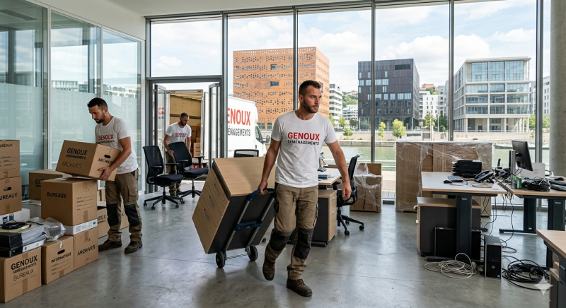 Déménagement bureaux à Lyon Confluence