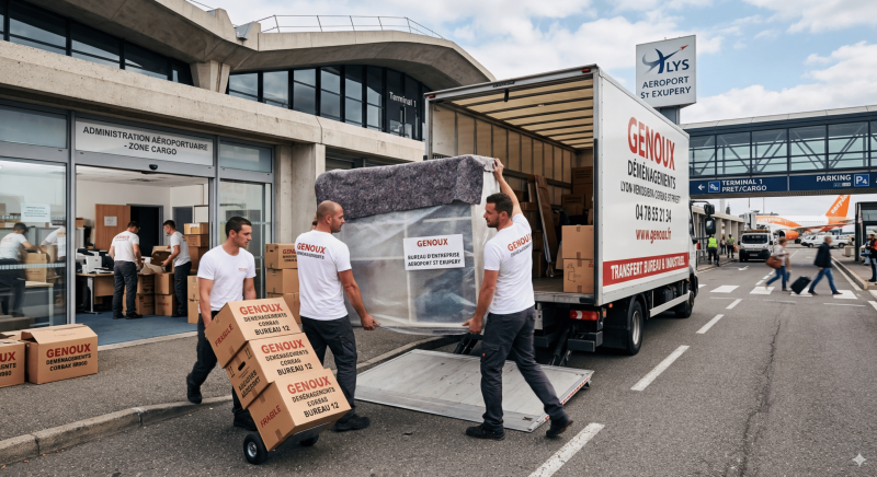 Déménagement d'Entreprise à Lyon : Transfert Aéroport Saint-Exupéry