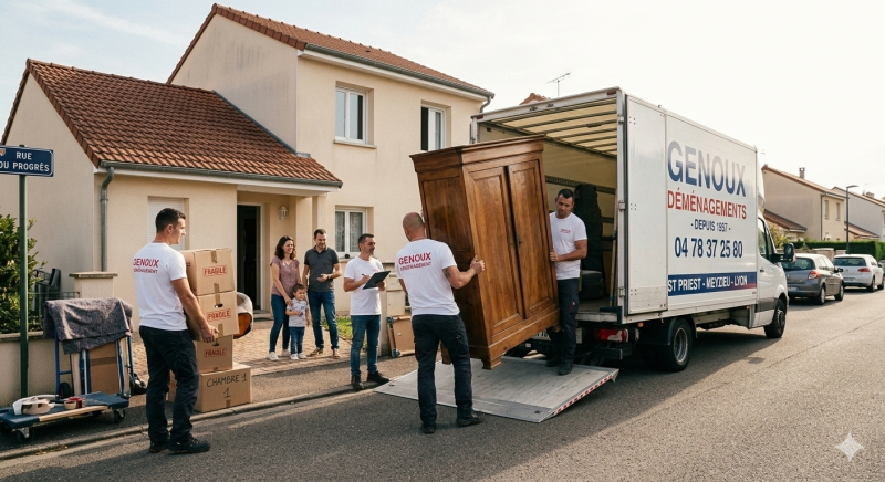Déménageur à Saint-Priest 69800 pour un déménagement de particulier