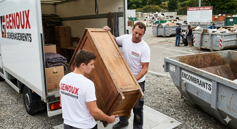 Société de déménagement à Montluel 01120 pour le déménagement d'une maison avec débarras en déchetterie