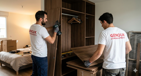 Notre zone d'activité pour ce service Déménagement international avec prise en charge totale vers les États-Unis en conteneur maritime avec garde-meuble temporaire à disposition au départ de Bron proche de Saint-Priest